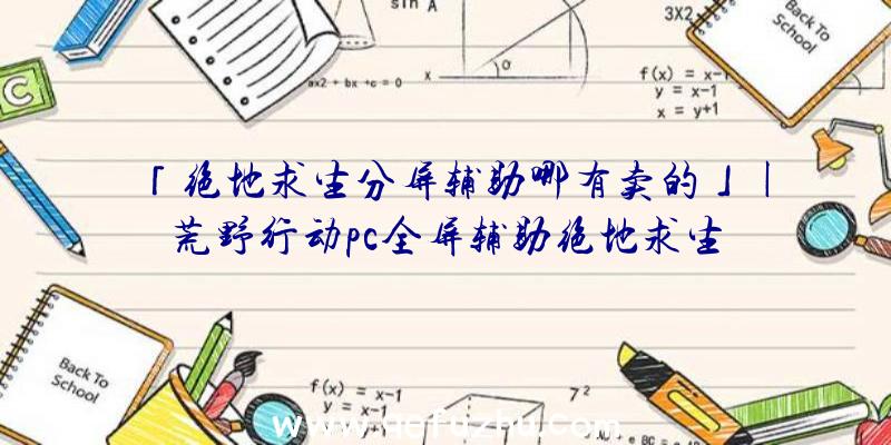 「绝地求生分屏辅助哪有卖的」|荒野行动pc全屏辅助绝地求生